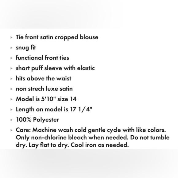 ELOQUII Satin Crop Top & Skirt Set - Picture 9 of 9